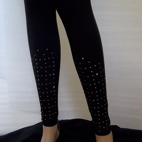 NWT Vocal Womens Leggings with Studs/Bling - Picture 5 of 7